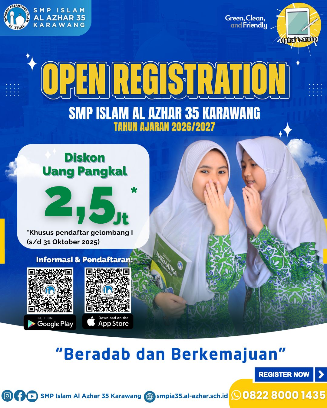 PMB TA 2026/2027 SMP Islam Al Azhar 35 Karawang