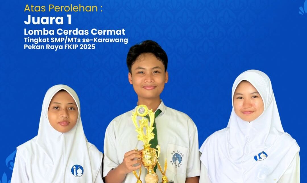 Juara 1 Lomba Cerdas Cermat tingkat smp/mts se-Kabupaten