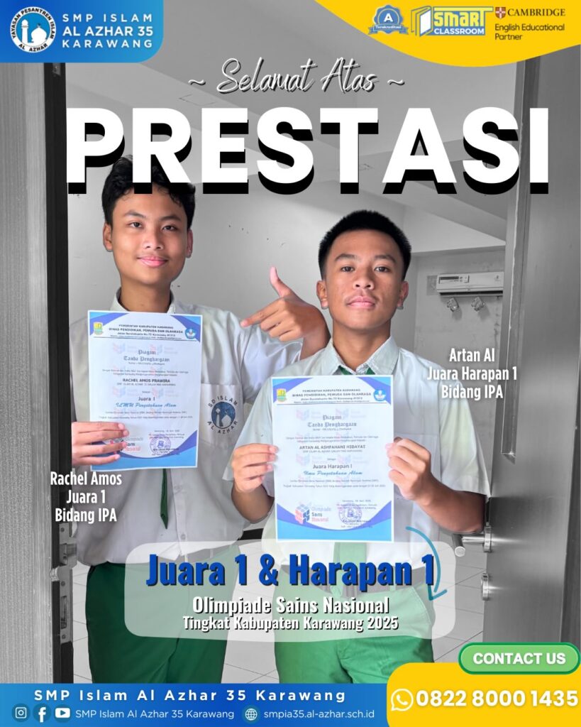 Juara 1 & Harapan 1 Bidang IPA OSN 2025