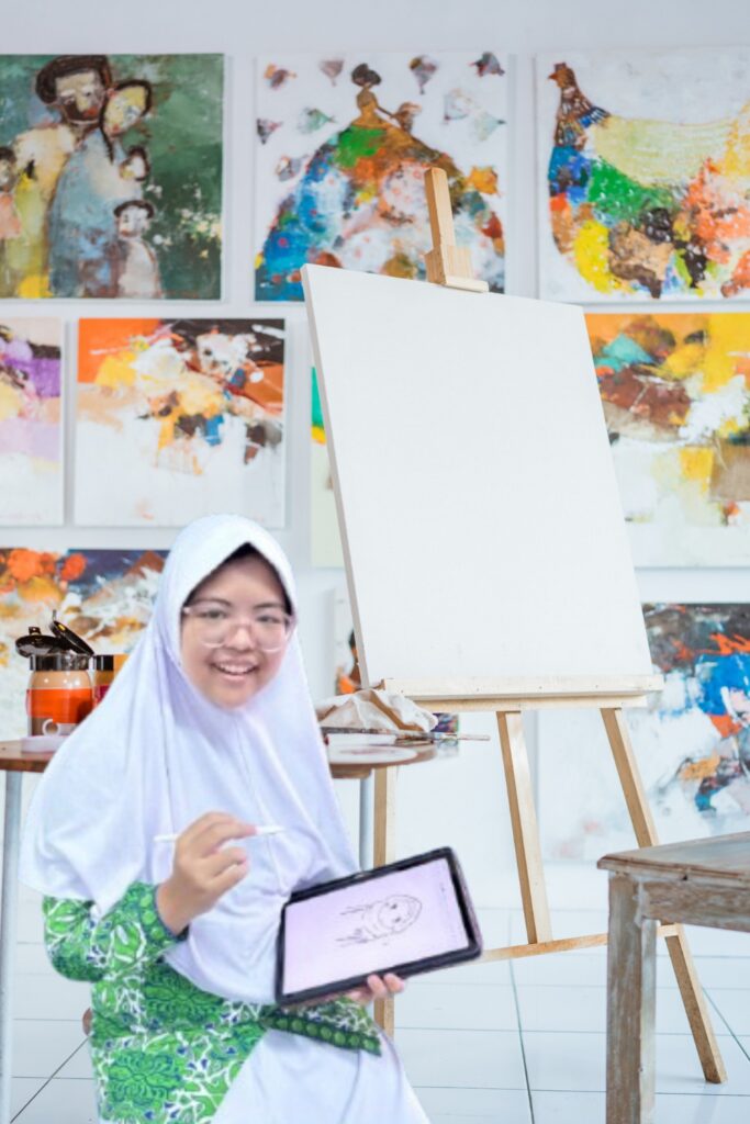 Penggunaan perangkat tablet dan platform SMP Islam Al Azhar 35 Karawang